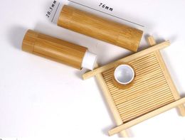 5.5g Bamboo Lips Stick Tubes Empty Lip Gross Container Lipstick Tube DIY Cosmetic Containers Lip Balm Tubes