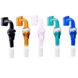 CSYC G045 Smoking Pipes Bowls 14mm 19mm Male Colourful Skull Glass Bowl Dab Rig Water Bubbler Bong Tool