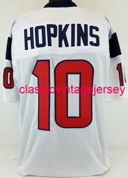 Men Women Youth DeAndre Hopkins Custom Sewn White Football Jersey XS-5XL 6XL