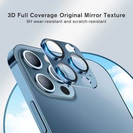 Camera Lens Full Protective Tempered Glass Metal Alloy Cover Film Screens Protector For iPhone 11 12 13 14 15 Pro Max Mini Case