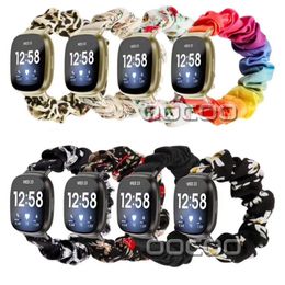 Cloth Elastic Bracelet Strap Watchband With Pattern leopard Camo Rainbow bands For Apple iwatch 6 5 4 3 SE 38mm 40mm 42mm 44mm