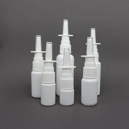 5 10 20 30 50 ML White Empty Plastic Nasal Spray Bottles Pump Sprayer Mist Nose Spray Refillable Bottle For Saline Water Wash Applications