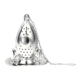 2021 New Stylish Stainless Steel Tea Strainer Creative Rocket Shape Tea Infuser Filter for Loose Leaf Herbal Spice Tea Tools Accessories