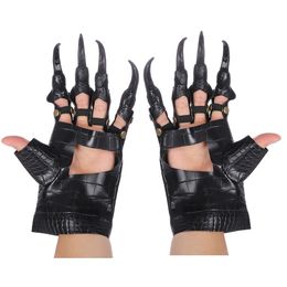 Halloween Party Cosplay Dragon's Paw Gloves Carnival Props Accessories for Both Men & Women Made of Leather PGDQ19009