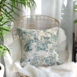 Traditional Chinese Cushion Covers Green Embroided Pillowcases Decorative Pillow Sofa Waist Throw Cover Fundas Cushion/Decorative