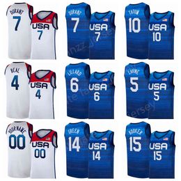 National Team Basketball Jerseys USA Summer 9 Jerami Grant 11 Kevin Love 13 Bam Adebayo Draymond Green Jrue Holiday Khris Middleton American Men Youth