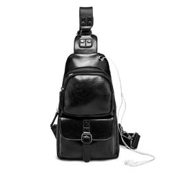 Crossbody Bag Leather Shoulder Sling Day Packs Small Messenger Waist Pack Multifunctional Long Wallet for Men handbag