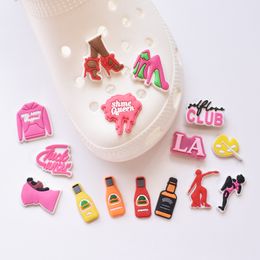 New Queen Croc Charms Clog Shoe Accessories Decorations Shoes Buckcle Buttons Gift for Women Girls