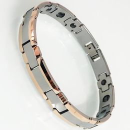 8mm/10mm Women Men Energy Power Tungsten Magnet Couple Bangle Bracelet Cuff Gift 