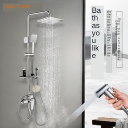 Bathroom Shower Sets Head Full Copper Thermostatic Stylish Household Pressurized Set