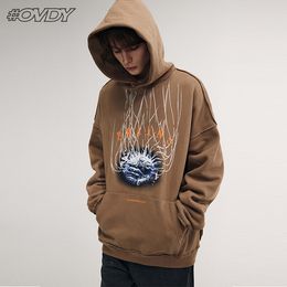 Men's Hoodies Sweatshirts 2022 New Unisex Hoodies Trend Personality Brain Control Theme Printing Loose Hooded Fleece Sweater Men Autumn and Winter Z230726