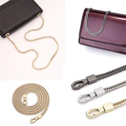 Bag Parts & Accessories 120cm/100cm DIY Gold/Silver/Gun Black Strap Replacement Purse Chain Shoulder Straps Small Handbags Purses Handle