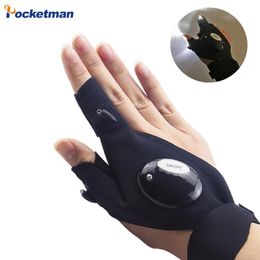 rescue tools Australia - Repairing Finger Light Outdoor Fishing Magic Strap Glove LED Torch Cover Survival Camping Hiking Rescue Tool Flashlights Torches