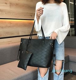 Designer- Women Casual Bags Women Shoulder Bags embossed PU Leather Female Handbags Messenger Bag with Wallet 32cm