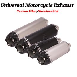 db killer universal UK - Motorcycle Exhaust System 51mm Universal Pipe Muffler Escape Moto Carbon Fiber DB Killer For Zx10r CBR500 CBR1000 R25 750 MT07