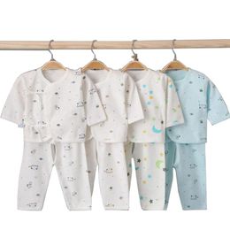 Rompers Cartoon Born Baby Clothes Set Soft Cotton Underwear Boy 0-6Months Autumn Unisex Girls