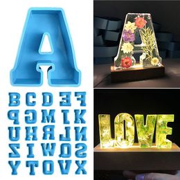 26 Capital Letters Resin Silicone Mold Gift DIY Letter Epoxy Mold Craft Tools for Birthday Party Couple Proposal Decoration