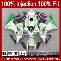 Green silver OEM Bodys Kit For HONDA CBR 1000 CC RR 1000RR 2006-2007 Bodywork 59No.120 CBR1000-RR 1000CC 2006 2007 CBR1000 RR CBR1000RR 06 07 Injection Mould Fairings