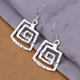 high quality cute nice women wedding lady girl fashion Silver color party Earring Jewelry factory price E344