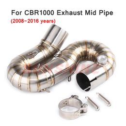 cbr1000rr Australia - Motorcycle Exhaust System For CBR1000 CBR1000RR 2008 2009-2021 Slip-on Pitbike Mid Connect Pipe Tube Without Muffler Stainless Steel
