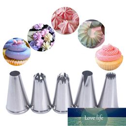 5Pcs Cakes Decoration Set Cookies Supplies Russian Icing Piping Pastry Nozzle Stainless Steel Kitchen Gadgets Fondant Decor Factory price expert design Quality