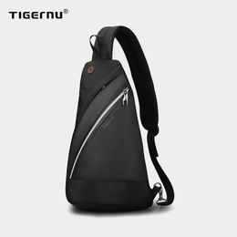 Crossbody Bag Casual Men Tigernu Bags Light Fashion High Quality Splashproof Chest Black Male For Teens Chest Travel
