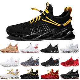 Fashion Non-Brand men women running shoes Blade slip on triple black white red Grey Terracotta Warriors mens gym trainers outdoor sports sneakers 39-46