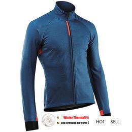 2020 Winter Jacket Thermal Fleece Men Cycling Jersey Clothing Mountain Outdoor Triathlon Wear Bicycle Clothes N2021