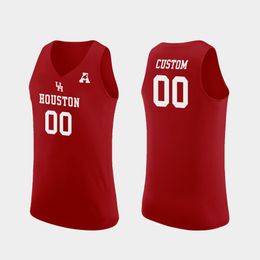 Basketball Custom UH Houston Cougars Stitched Basketball Jersey 5 Ja'Vier Francis 25 Josh Carlton 1 Jamal Shead 52 Kiyron Powell 0 Marcus