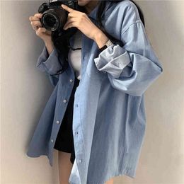 Descuento Camisa De Jean Manga Larga Mujer 2022 en venta en DHgate.com