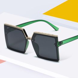 Luxury designer Mens Women Oversize Sunglasses Square Polarised Resin Lens Full Frame Sun Glasses For Men JC7037 Anti UV400