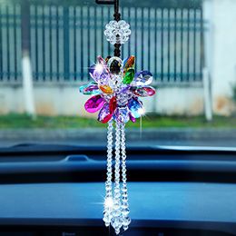 Car Hanging Ornaments Auto Beautiful Crystal Hanging Pendant Rear View Mirror Car Decoration Car Styling Accessories