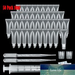 50 Pcs/lot 10ML Empty Lipgloss Tube With Syringe ,Transfer pipettes Soft Empty Lip Gloss Tube Cosmetic Containers Sets Factory price expert design Quality Latest