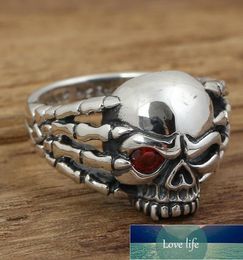 Cluster Rings 925 STERLING SILVER Skull Claw Men's RING Jewellery Men Gift A212 Factory price expert design Quality Latest Style Original Status