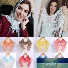 Fringes Shawl Female Scarf Women Tassel Shawls Scarves Hollow Out Silk Hijab Women Flower Lace Pendant Scarf Wrap Factory price expert design Quality Latest Style