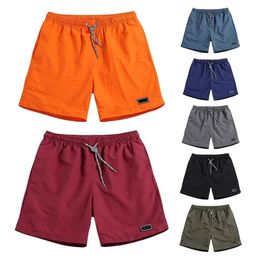 Men Casual Breathable work Pants Pockets Beach Solid Colour Sport Shorts Men's Short Jogger Pant with Pocket 210712