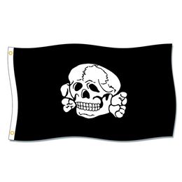 Totenkopf Fahne 3x5ft Flags 100D Polyester Banners Indoor Outdoor Vivid Colour High Quality With Two Brass Grommets