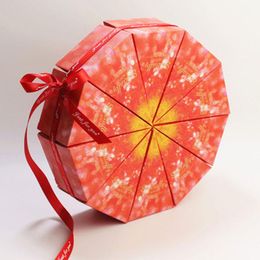 свадьба возвращение подарки
 Скидка Подарочная обертка персонализированный треугольник свадебный торт коробка творческий стол возвращается конфеты европейский простой