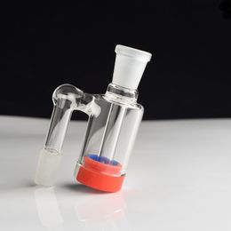 Glass Ash Catcher Adapter 14mm 18mm Male Female Smoking Accessories With Reclaimer Dome Nail For Water Bongs Dab Rigs