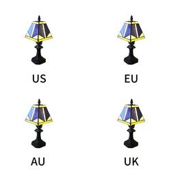 Outdoor Wall Lamps Glass + Resin Desk Lamp With EU/UK/US/AU Plug Romantic Table Light Rustproof Night Decorative Desktop Universal LED