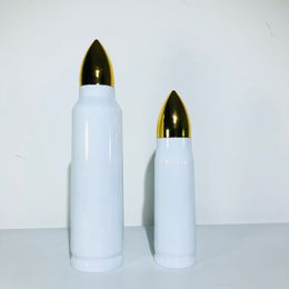 -US Warehouse Sublimation Bullet Cup Cohets Tumblers 17 oz 34oz Acero inoxidable Frasco de vacío creativo Thermos Thermos Doble Pared Aislado Copas de agua portátiles