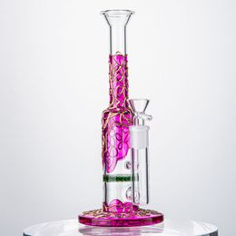 Heady Glass Bongs Honeycomb perc Hookahs Glass Bong Dab Rigs Water Pipes With Bowl Oil Rig Smoking Pipe WP533
