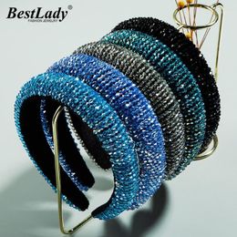boho hairbands Australia - Lady Fashion Colorful Headbands For Women Boho Gorgeous Crystal Shiny Hairbands Accessoires Jewelry Party Show Wholesale Hair Clips & Barret
