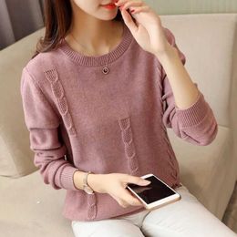 Winter Women Pullover Sweater Fashion Autumn Plus Size s O-neck Knitwear Loose Knitted Female Slim Casual Tops 210922