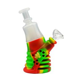 tobacco products UK - RHS factory Newest 14mm silicone honeybee water pipe with head top bowl for tobacco dry herb glass smoking products