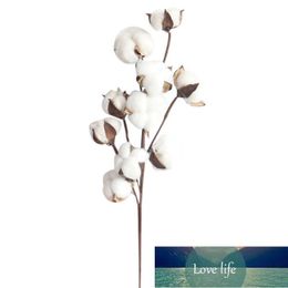 10 Heads Dried Cotton Stems Artificial Flower Filler Floral Decor Simulation Flower DIY Wedding Decoration Flores Artificiais Factory price expert design Quality