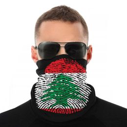 i face UK - Scarves I Am Lebanese Classic Magic Scarf Half Face Mask Unisex Halloween Tube Neck Bandana Versatility Headband Biking Hiking