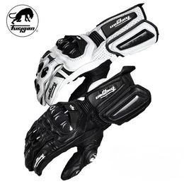 Motorcycle leather carbon Fibre gloves Furygan cross-country mountain bike motorcycle riding rider 211124