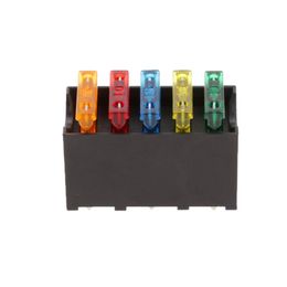 Car Organiser Boat Motorhome Farm Vehicle 5 Way Circuit Blade Fuse Box Block Holder