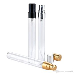 10ml Clear Spray Bottles Small Empty Glass Atomizer Perfume Bottles With Aluminium Atomizer 10cc Bottles